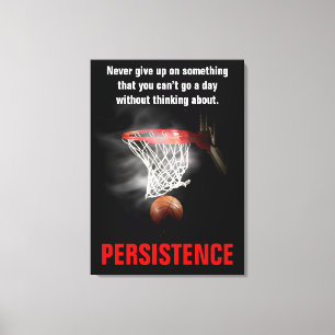 Toile Persistance Basketball Inspiration Motivation