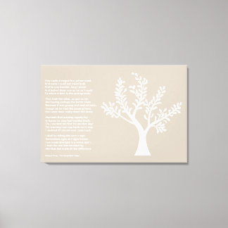Toile PersonalTrees - Gris Chaud - Arbre poète