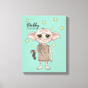 Toile Personnage en aquarelle de Dobby