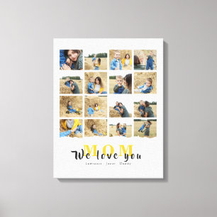 Toile Personnalisé Amour Moderne Vous maman 16 famille P