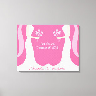 Toile Personnalisé Mariage lesbien