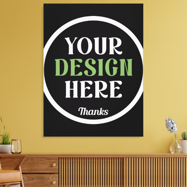 Toile personnalisé, unique, élégant et minimaliste kiss  (Insitu(Salon))