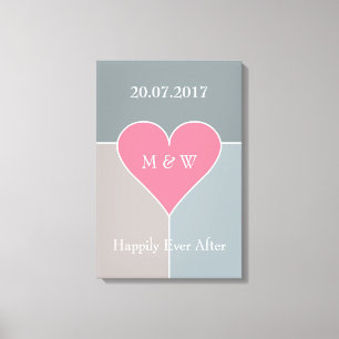 Toile personnalisée avec texte personnalisé motif
