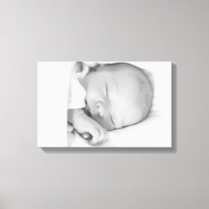 Toile Personnaliser Canvas Art-Black et blanc Photo Baby