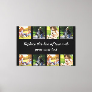 Toile Personnaliser le collage photo et la couverture en
