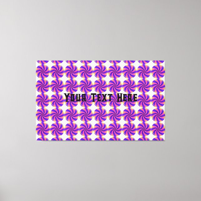 Toile Personnaliser Votre Texte Ici Texte Candy Image Ét (Recto)