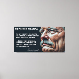 Toile Personne de Teddy Roosevelt dans le discours de l'