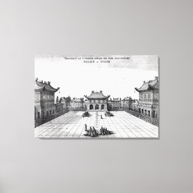 Toile Perspectives de la Cour intérieure (Recto)