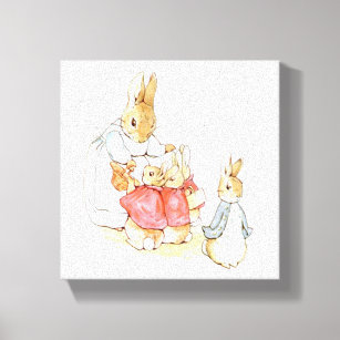 Toile Peter Rabbit et ses soeurs (par Beatrix Potter)