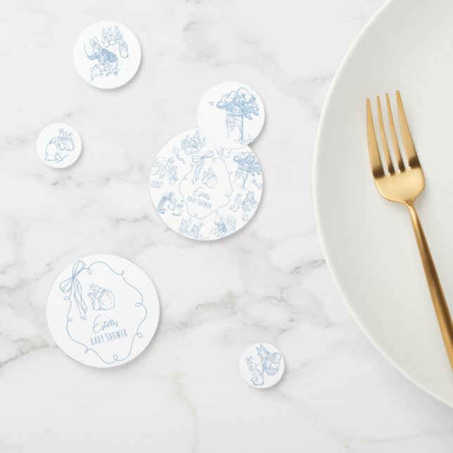 Toile Peter the Rabbit Beatrix Baby Shower Confetti (Group)