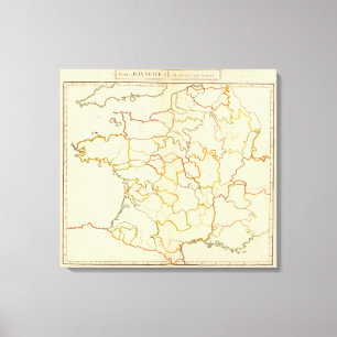 Toile Petit contour français de rivières