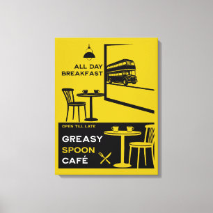 Toile Petit déjeuner anglais Greasy Spoon