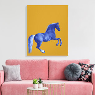 Toile Petit-fils du Godolphin Arabian ... Cheval bleu