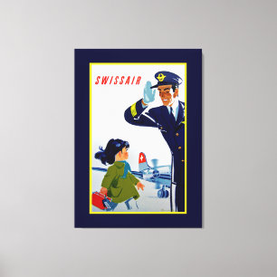 Toile Petite fille Swissair