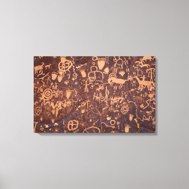 Toile Petroglyphes Rock (Recto)