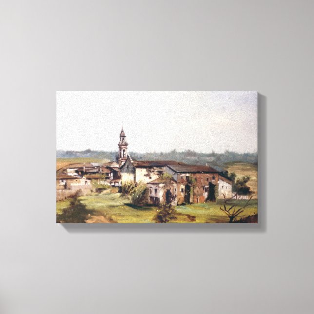 Toile Peuple de Lugo/Village in Lugo (Recto)