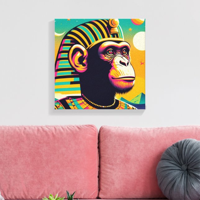 Toile Pharaoh Chimpanzee Tut (Insitu(Salon))