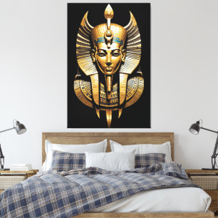 Toile Pharaon d'or en Regal Headdress Art