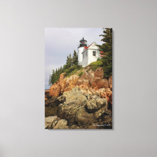 Toile Phare de Bass Harbor Head