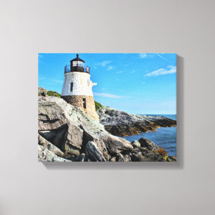 Toile Phare de Castle Hill, Rhode Island