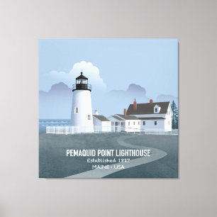 Toile Phare de Pemaquid Point
