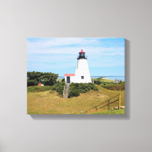 Toile Phare de Plymouth, "le Gurnet" le Massachusetts
