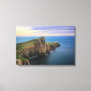 Toile Phare de point de Neist sur Skye au coucher du