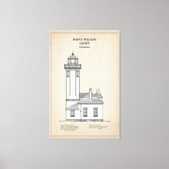 Toile Phare de Point Wilson - Washington - SBD (Recto)