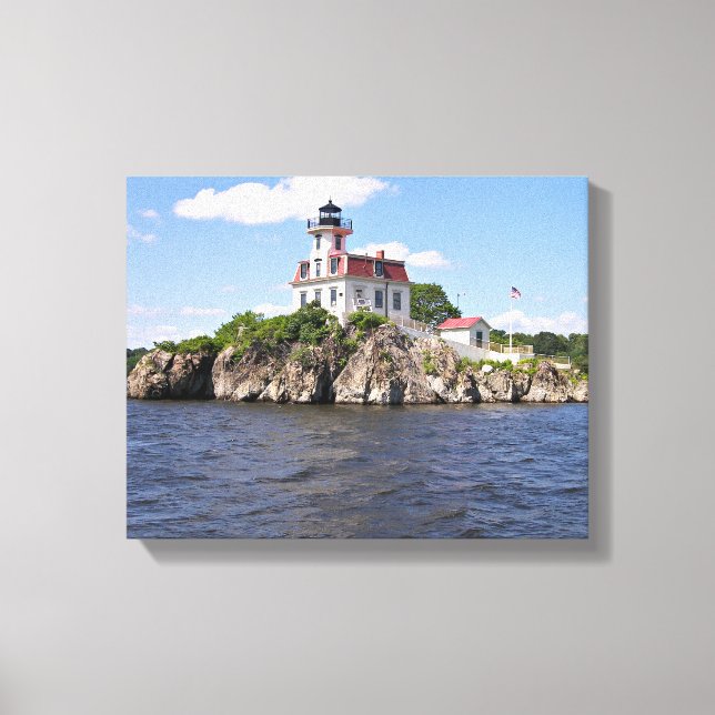 Toile Phare de Pomham Rocks, Rhode Island (Recto)