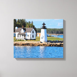 Toile Phare de Prospect Harbour, Maine