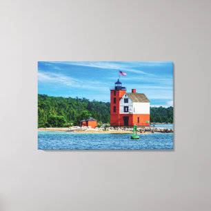 Toile Phare de Round Island