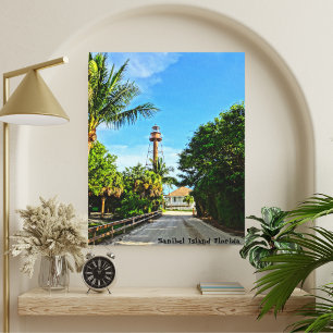 Toile Phare de Sanibel Island Floride Côte du Golfe