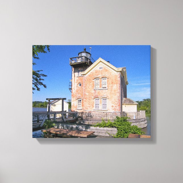 Toile Phare de Saugerties, Hudson River New York (Recto)