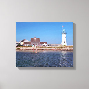 Toile Phare de Scituate, le Massachusetts