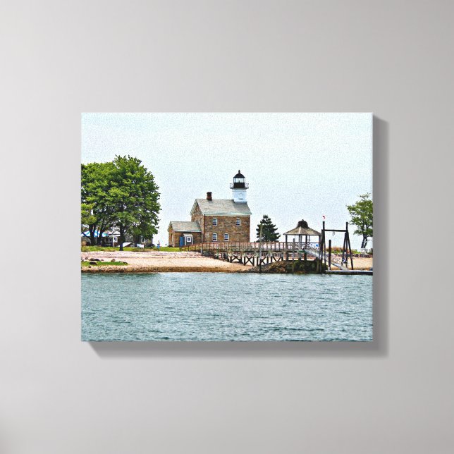 Toile Phare de Sheffield Island, Connecticut (Recto)
