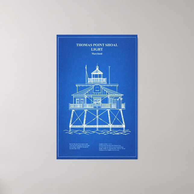 Toile Phare de Thomas Point Shoal - Maryland - AD (Recto)