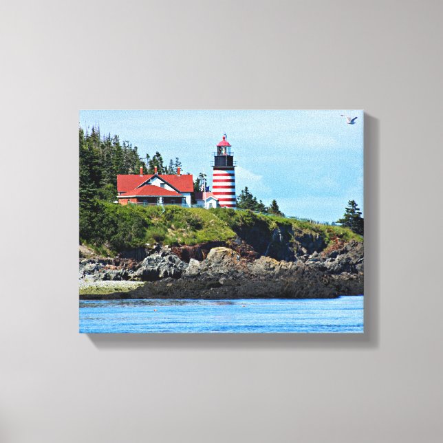 Toile Phare de West Quoddy Head, Maine (Recto)