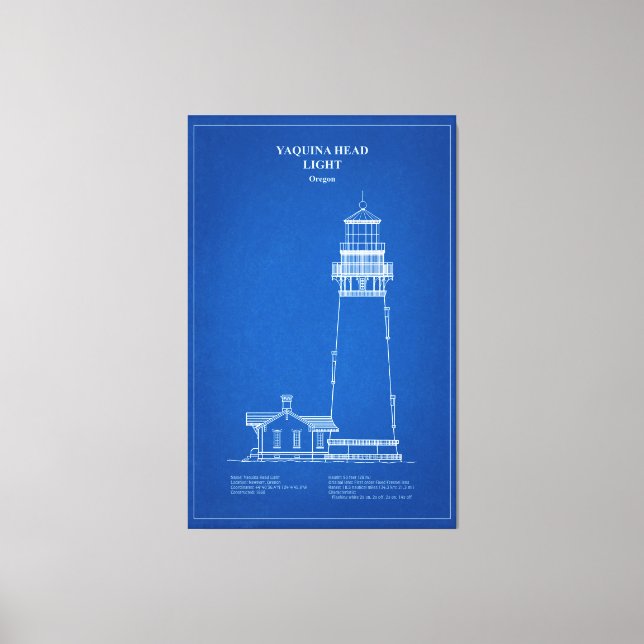 Toile Phare de Yaquina Head - Oregon - AD (Recto)