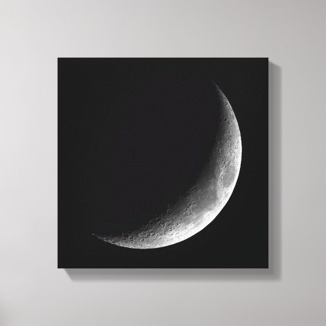 TOILE PHASES DE LA LUNE, LUNE CRÉCENTE. PHOTO 3 SUR 5 (Recto)