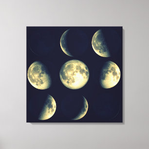 Toile Phases du cycle lunaire de ~ de lune