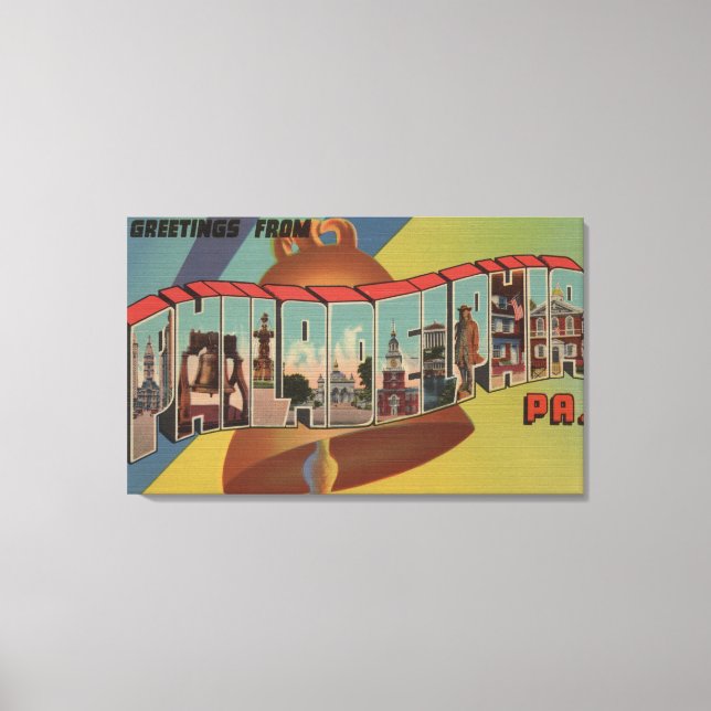 Toile Philadelphie, Pennsylvanie (Liberty Bell) (Recto)