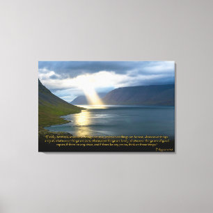 Toile Philippiens 4:8 Bible chrétienne Verse Canvas Art