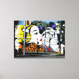 Toile Photo 8 graffitis en couleur