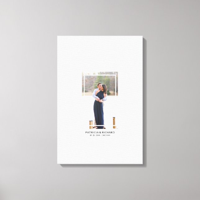 Toile Photo Canvas Alternative Mariage Livre d'invité (Recto)