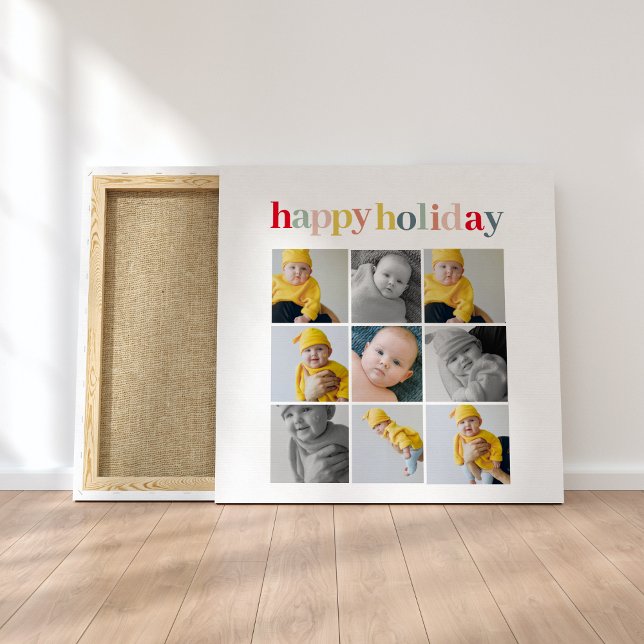 Toile Photo Collage | Colorful Happy Holiday (Créateur téléchargé)