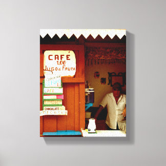 Toile Photo cubaine de la Vieille Havane Habana | Café |