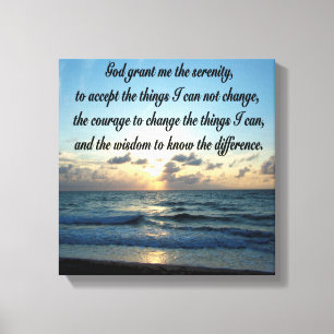 TOILE PHOTO DE BEAUTIFUL SERENITY PRAYER OCEAN