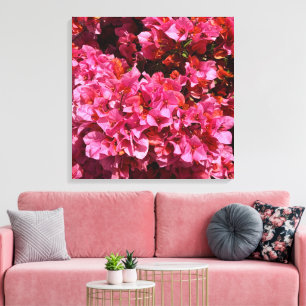 Toile Photo de Bougainville rose Arbuste grimpant tropic