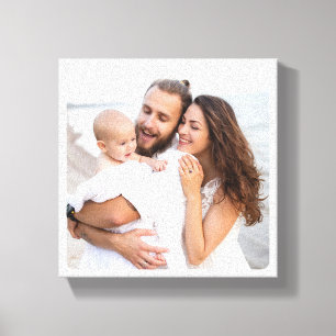 Toile Photo de famille personnalisé avec coins arrondis