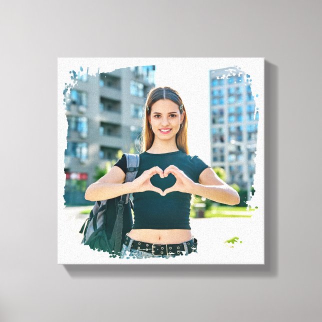 Toile Photo de la frontière moderne Grunge (Recto)